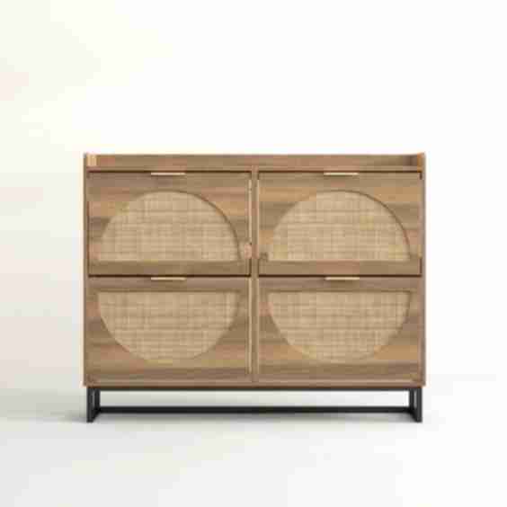 24 Pair Shoe Storage Cabinet