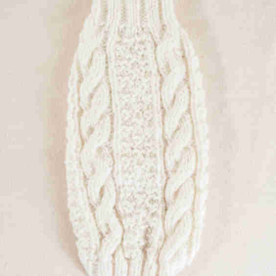 Cabin Cutie Cable Knit Dog Sweater