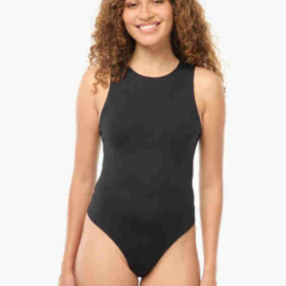 Microfiber Bodysuit with American Armholes 