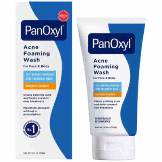 Acne Foaming Wash Maximum Strength with 10% Benzoyl Peroxide, 5.5 OZ