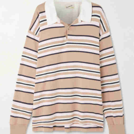 Striped Cotton-Jersey Polo Shirt