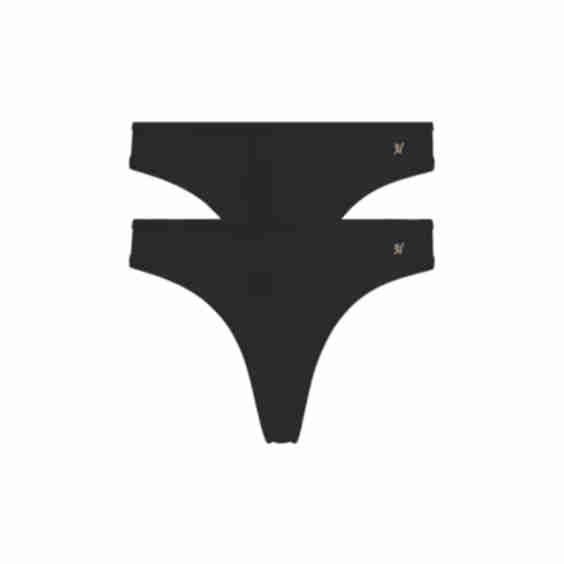 The Organic Cotton Dipped Thong 2 Pack