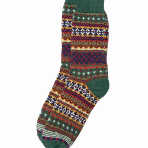 Cotton Fair Isle Sock