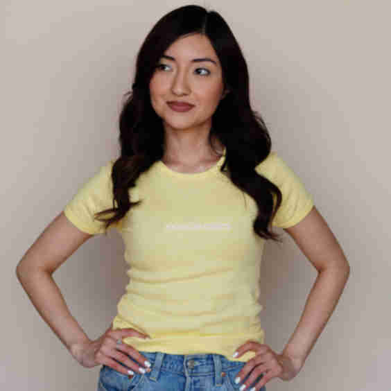 'Rooted In Cultura' Embroidered Yellow Baby Rib Shirt