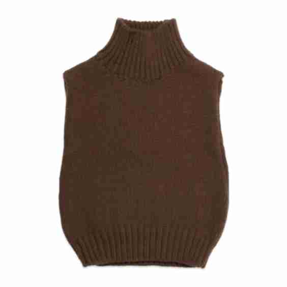 George Sleeveless Mock Neck Sweater