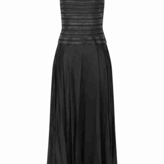 Ysm Leather Halter Neck Maxi Dress