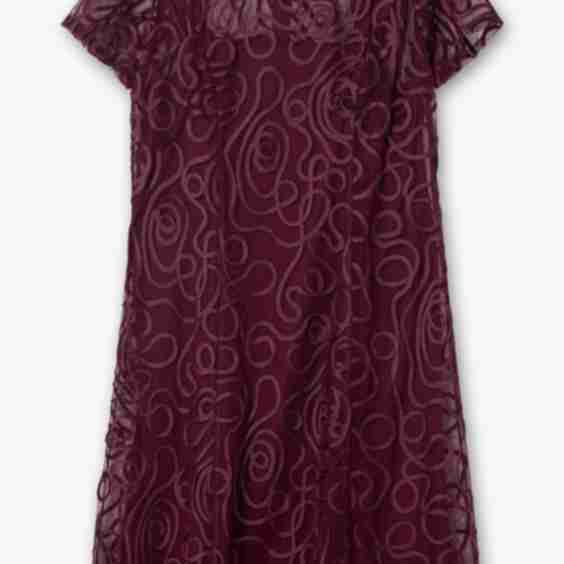 Cocktail Dress with Decorative Trim