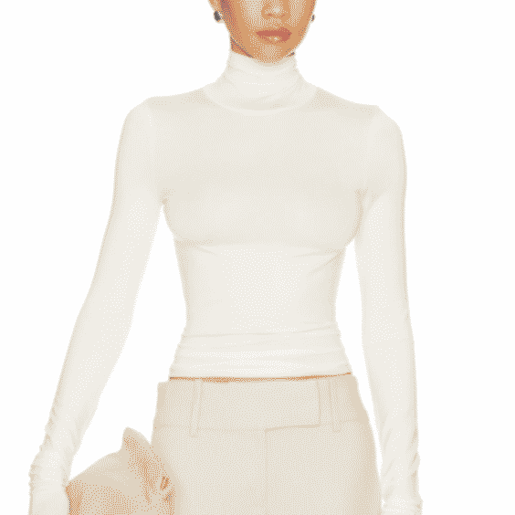 Fitted Turtleneck Top