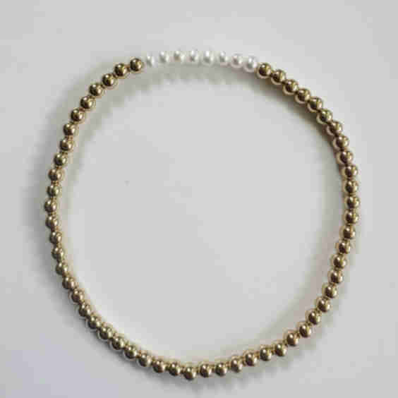 Pearls Gold Bracelet