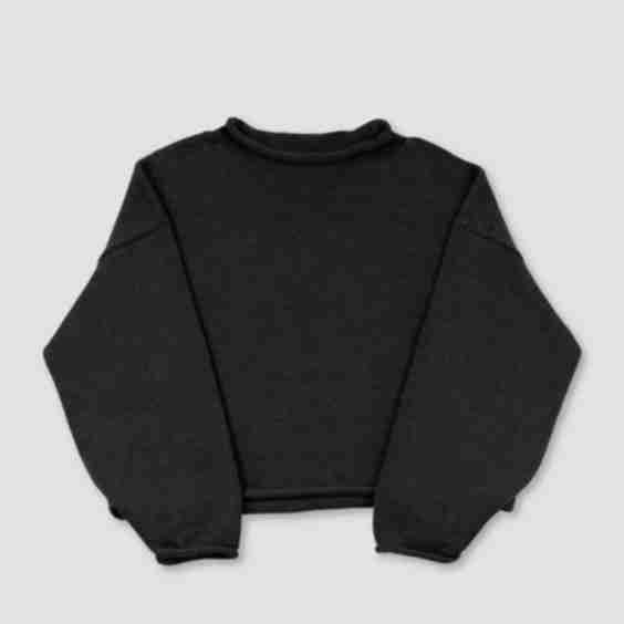Boucle Rolled Sweater