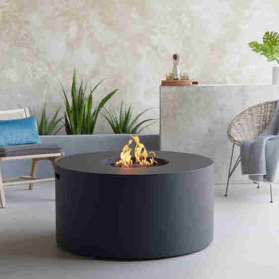 Covewood 41 Inch Round Aluminum Propane Fire Pit