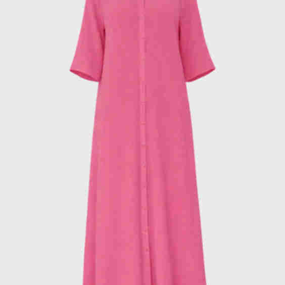 Gauze Flare Sleeve Maxi Dress