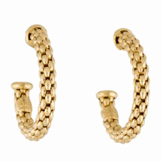 18K Essential Hoop Earrings (Pre-Owned)