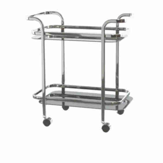 Hugo Bar Cart Chrome