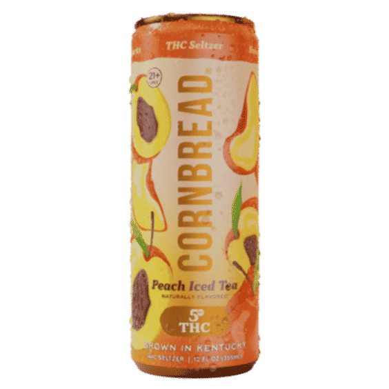 Peach Iced Tea THC Seltzer, 5mg - 8 Cans