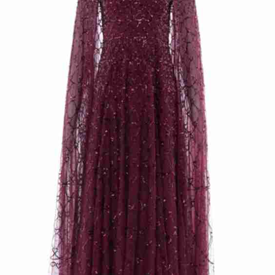 Heart Lattice Ankle Gown