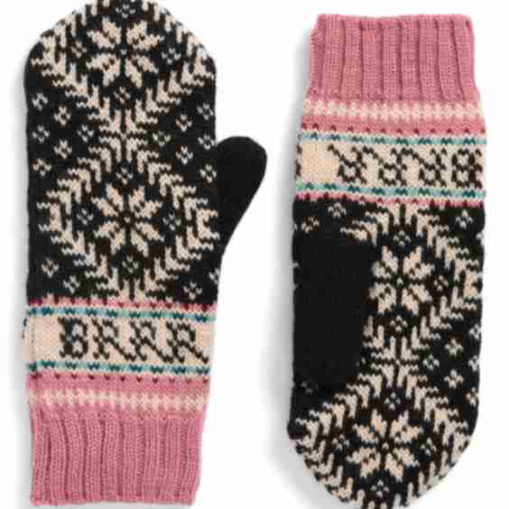 Fleece Lined Nordic Wool Mittens