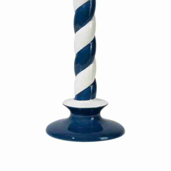 Tall Candle Stripe Holder