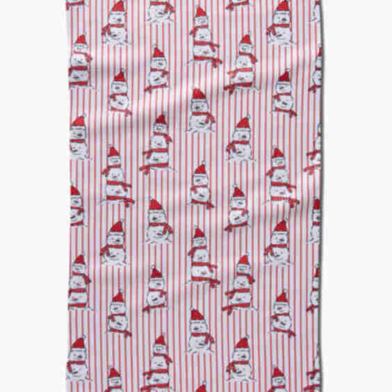Silly Snowman Tea Towel