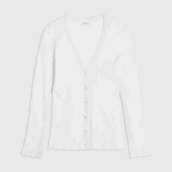 Tonal Ribbed Cardigan