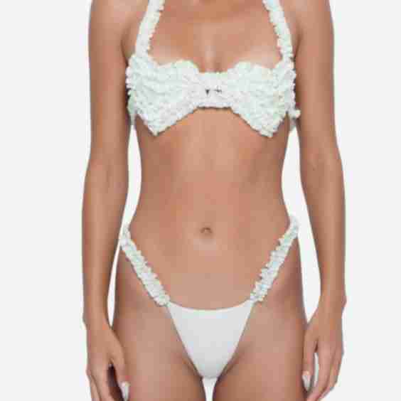 Ruffled Heart Bikini Bottom