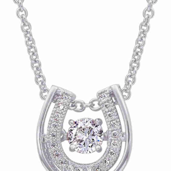 Dancing with Luck Horseshoe Necklace