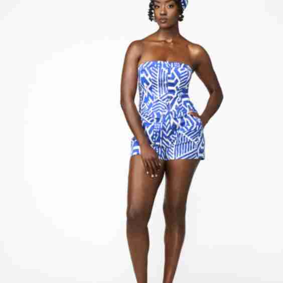Rakiya African Print High-Waisted Shorts