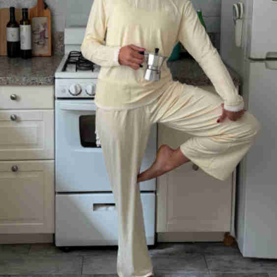 Fm Lace Lined Pajama Pants 