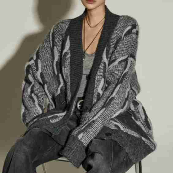 J 2896 Twisted Color Cardigan