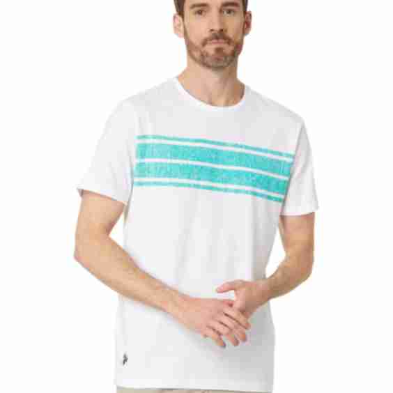 Chest Stripe Crew Neck Tee