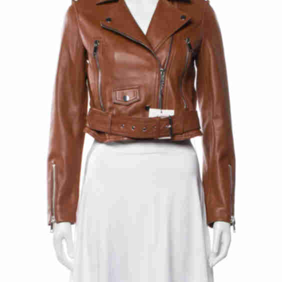 Leather Biker Jacket w/ Tags (Pre-Owned)