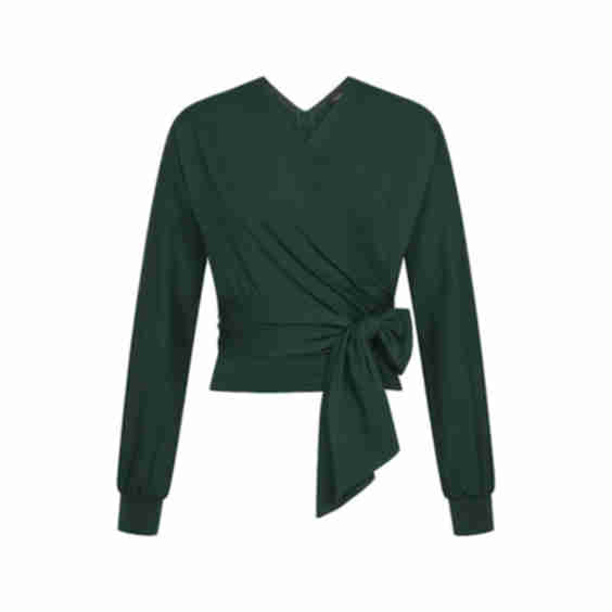 Green Wrap Shirt