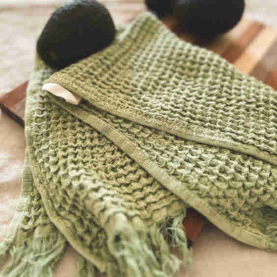 Natural Waffle Kitchen Towel