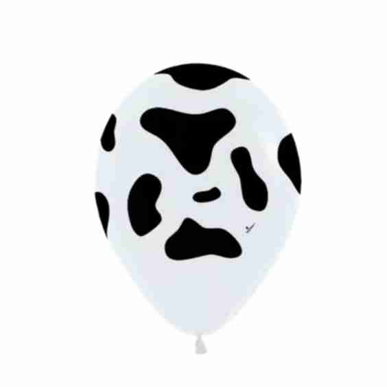 11" Cow Print Latex Balloon