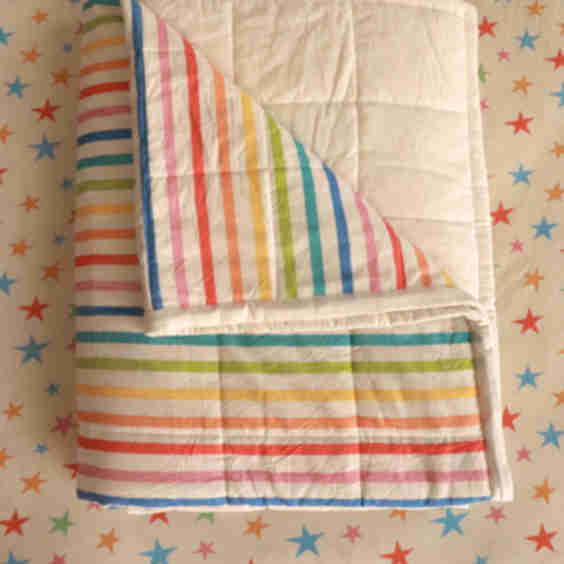 Playground Stripe Reversible Quilt