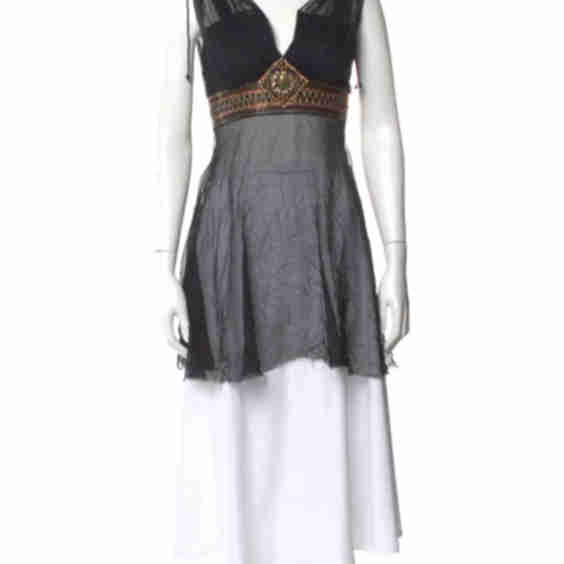 Silk V-Neck Top (Pre-Owned)