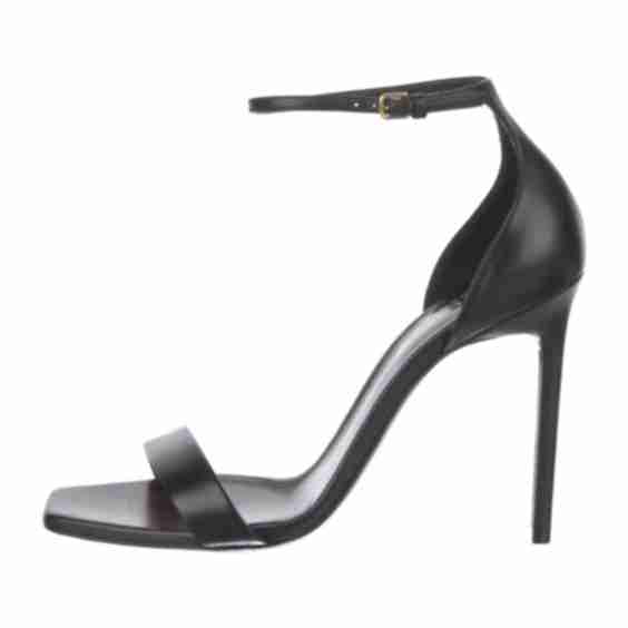 Buckle Closure at Ankles Leather Sandals
