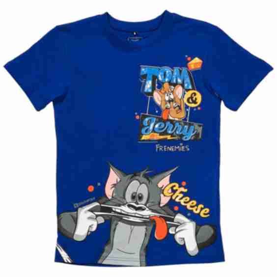 Boys (4-7) Southpole Tom & Jerry Flocked Short Sleeve Tee