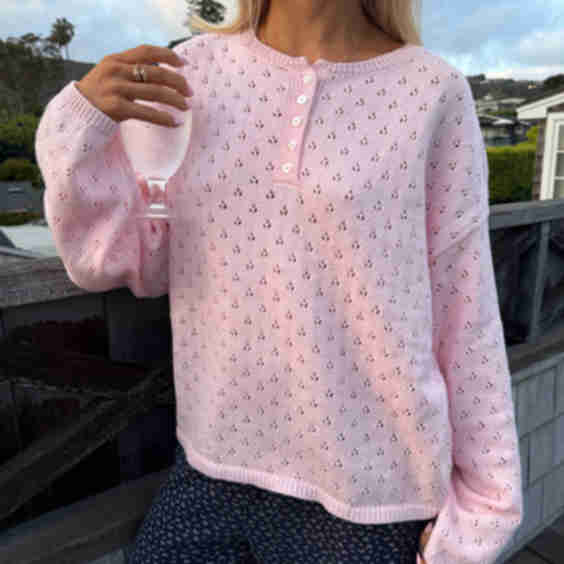 Everyday Pointelle Cutie Sweater