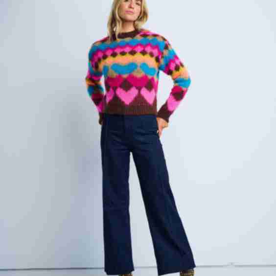 Bellissima Italian Heart Sweater