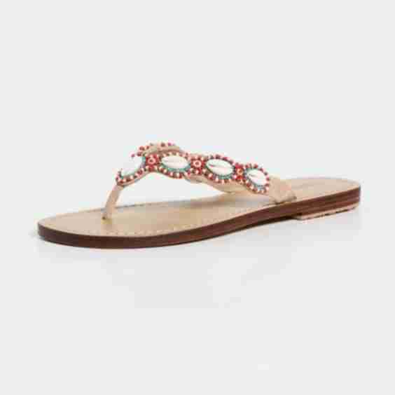Shell Thong Sandals