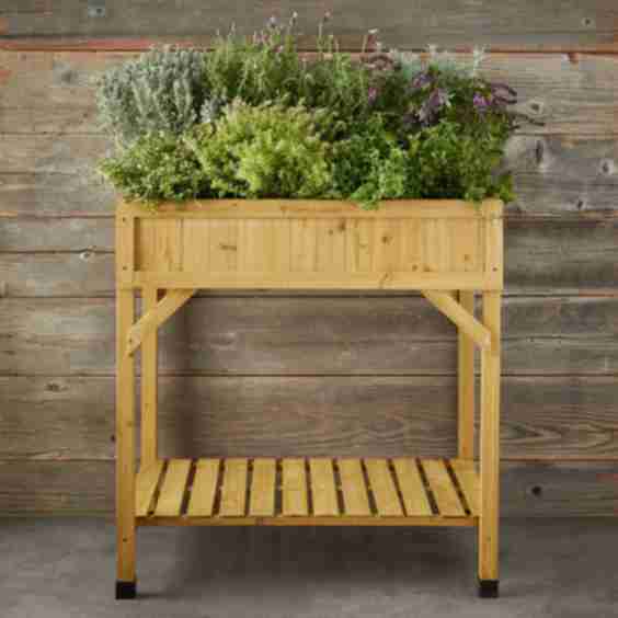 Wood Herb Garden Planter