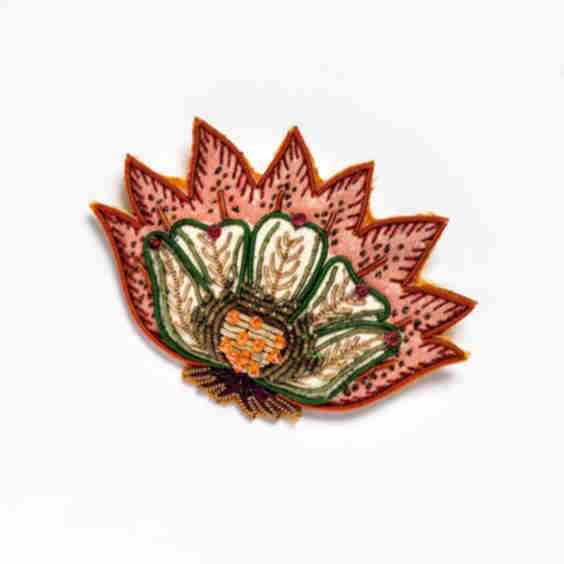 Benaras Rose Brooch