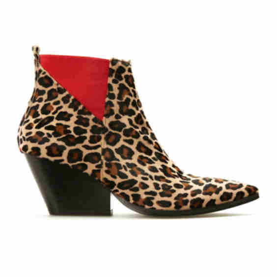Fortuna Leopard Print Ankle Boots
