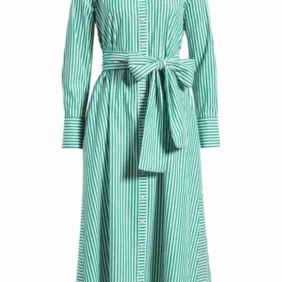 Sybil Long Sleeve Cotton Shirtdress