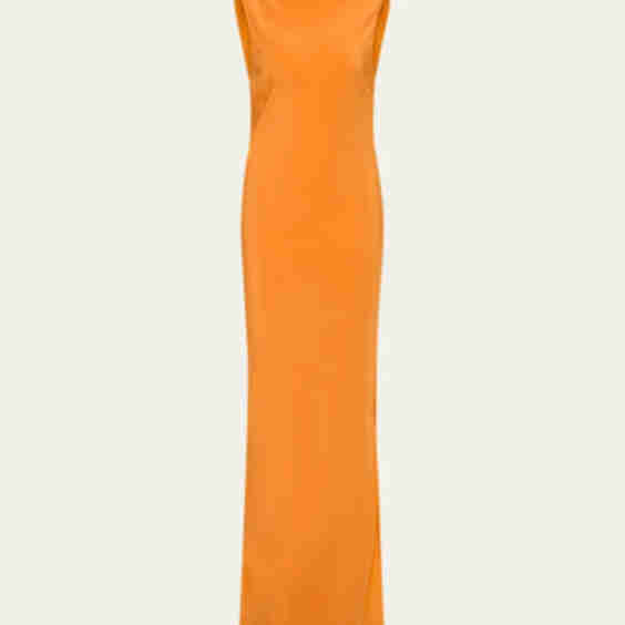 Isla Cowl-Back Silk Gown