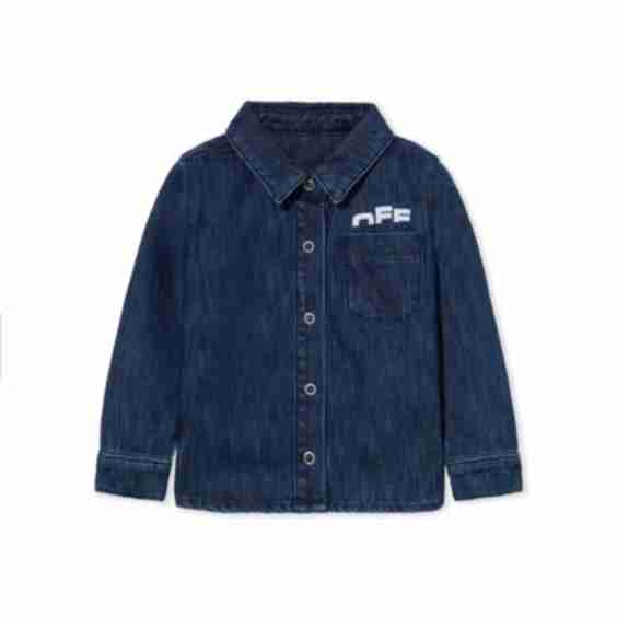 Type Logo Denim Shirt
