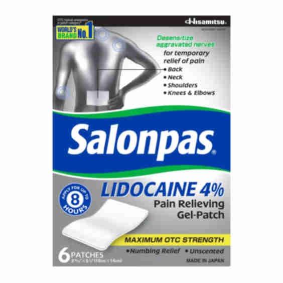 Lidocaine 4% Pain Relieving Gel Patch 7 Count