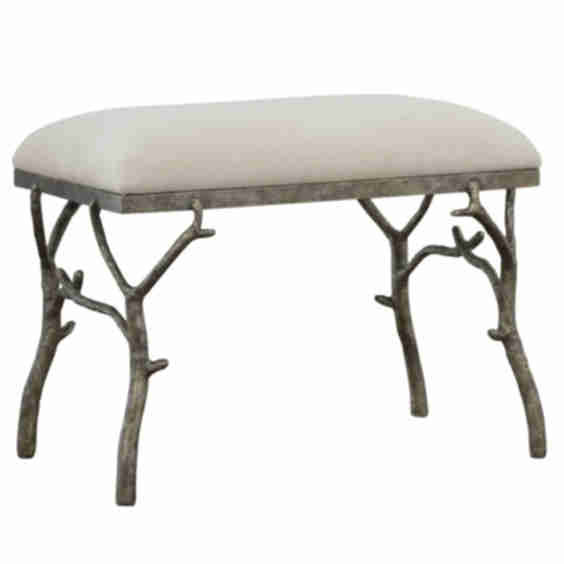Heavily Textured Antiqued Bench