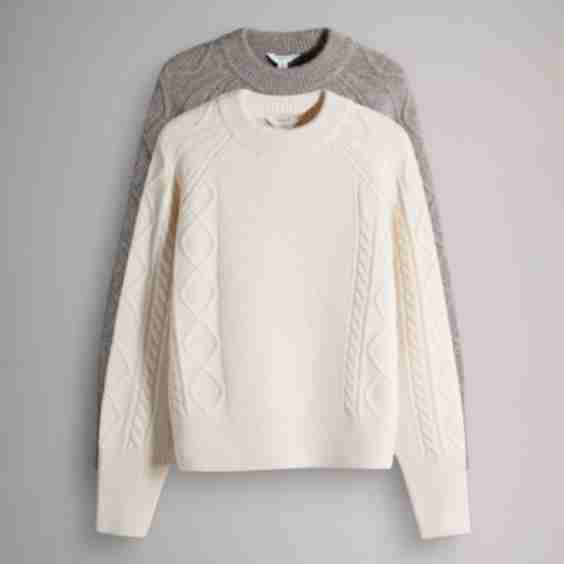 2 Pack Knitted Cable Jumpers